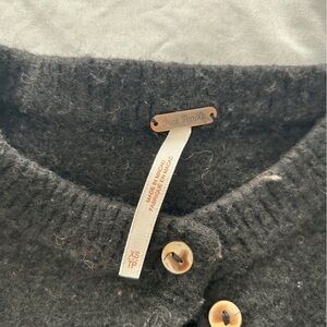 Free People Black Cardigan Sweater